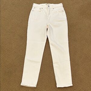 Madewell The Perfect Vintage Jean size 26 White High Rise 90s Mom